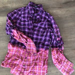 Fashion bleached flannel